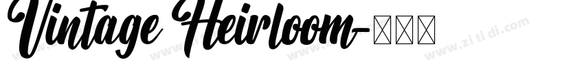 Vintage Heirloom字体转换